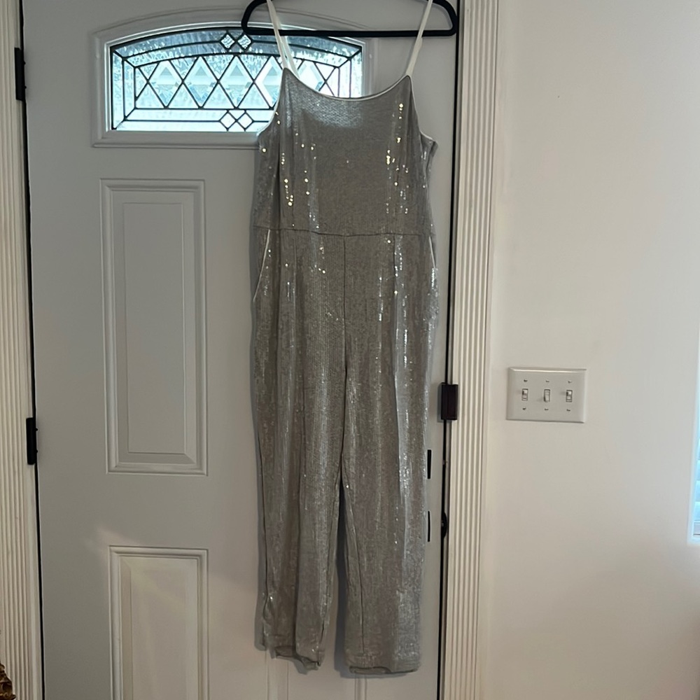 Anthropologie Sequin Jumpsuit